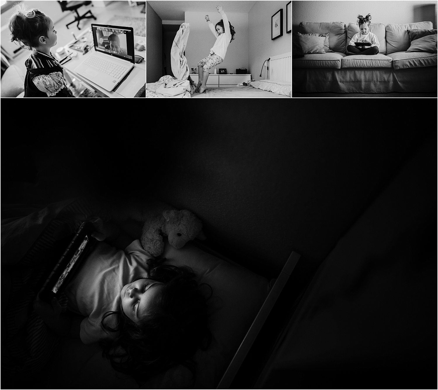 Sesiones fotográficas documentales a domicilio.