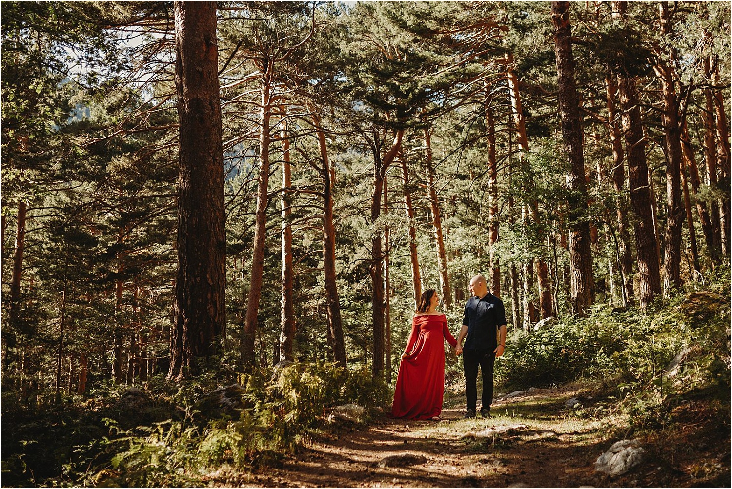 sesion fotográfica de embarazada en cercedilla