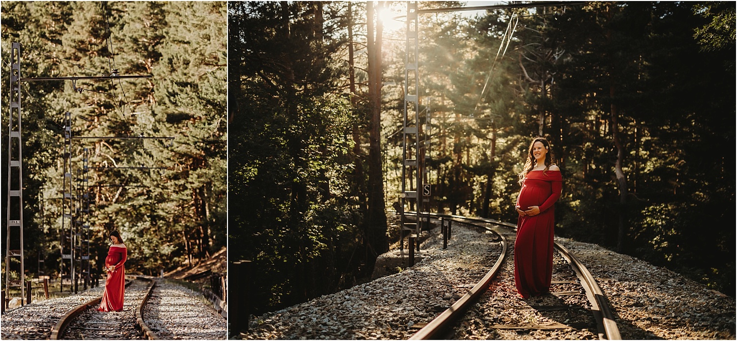 sesion fotográfica de embarazada en cercedilla