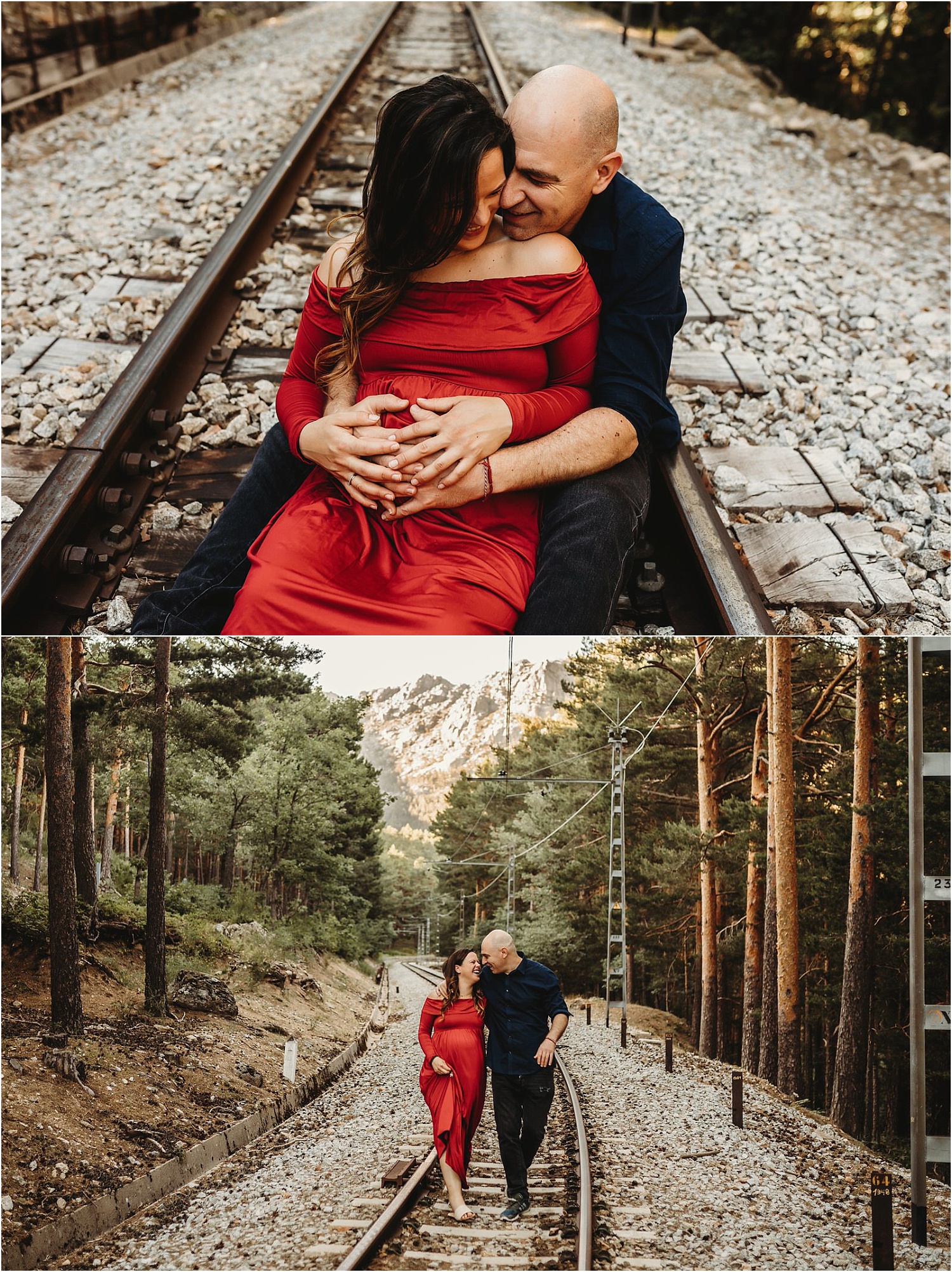 sesion fotográfica de embarazada en cercedilla