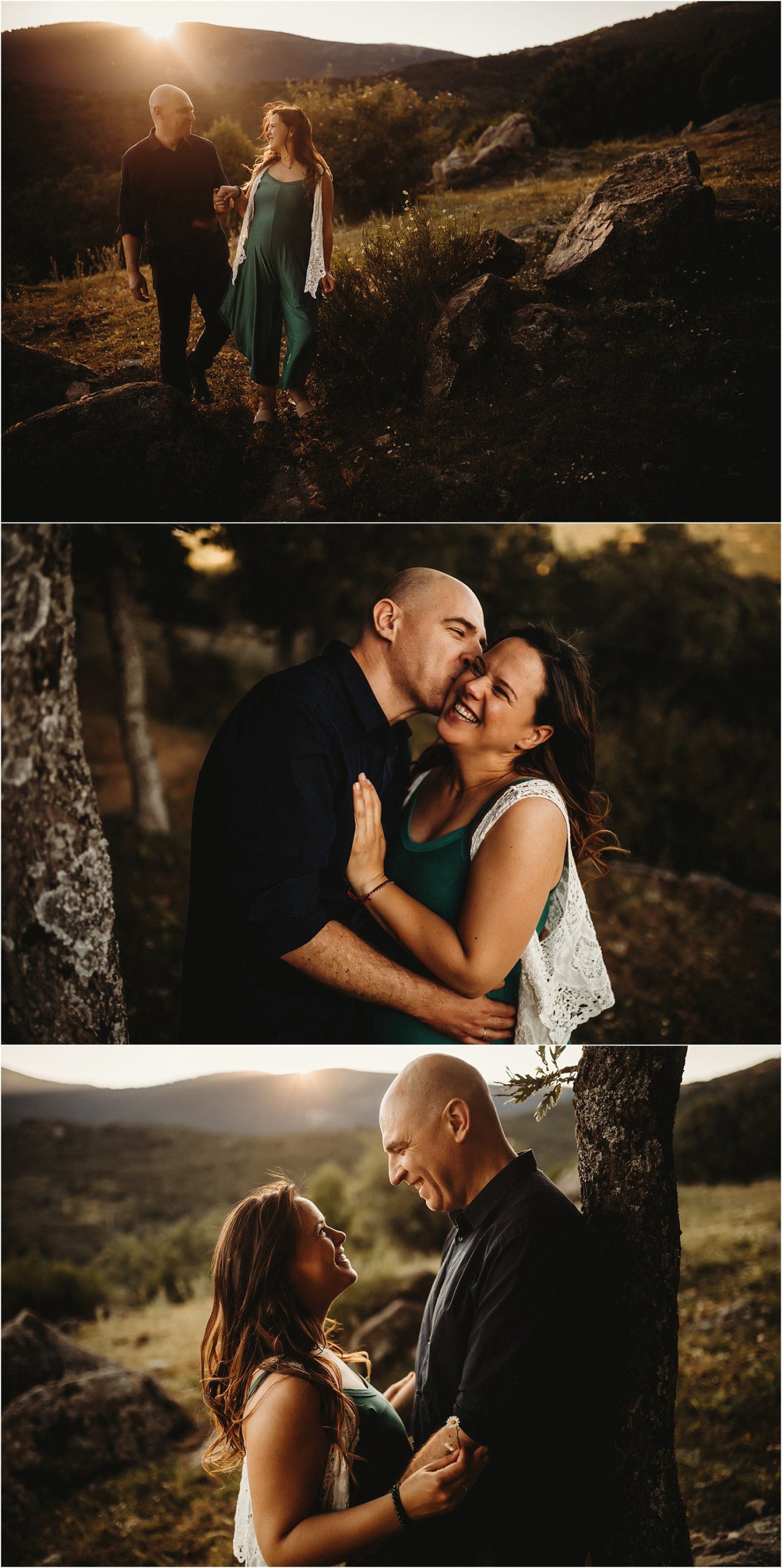 sesion de fotos de embarazada en el bosque